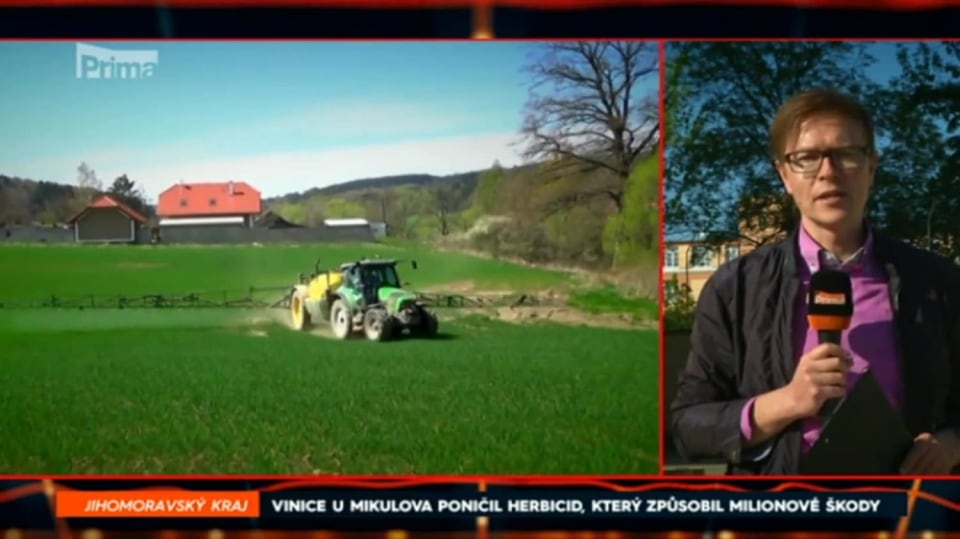 6. 5. 2018 ZPRÁVY: VINICE U MIKULOVA PONIČIL HERBICID, KTERÝ ZPŮSOBIL MILIONOVÉ ŠKODY